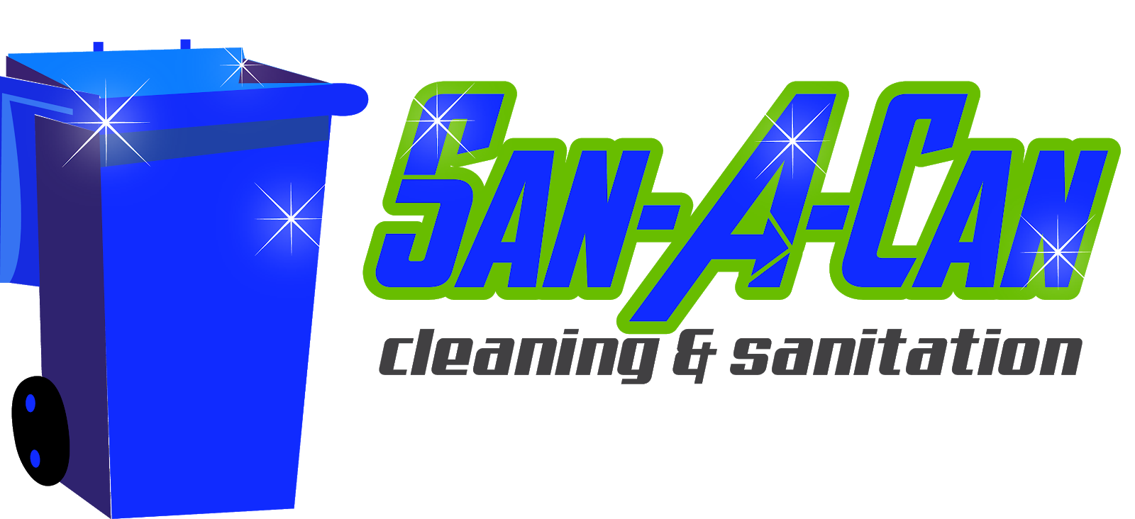 San-A-Can Bin Cleaning Logo